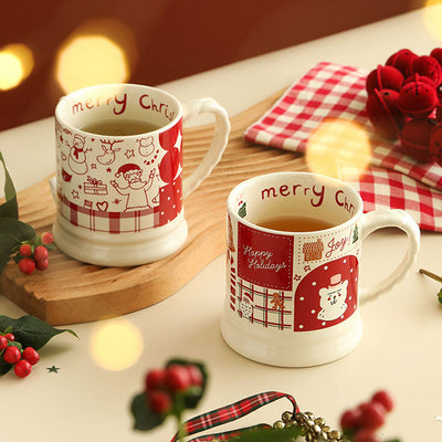 Christmas Patchwork Mug - HGHOM