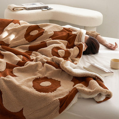 Two-tone Thickened Jacquard Blanket - HGHOM