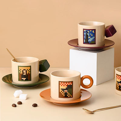 Art Printing Teacup Set - HGHOM