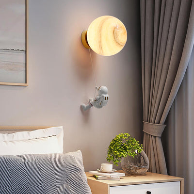 Astronaut Moon Wall Lamp - HGHOM