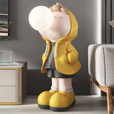 Bubble-Blowing Boy Floor Lamp - HGHOM