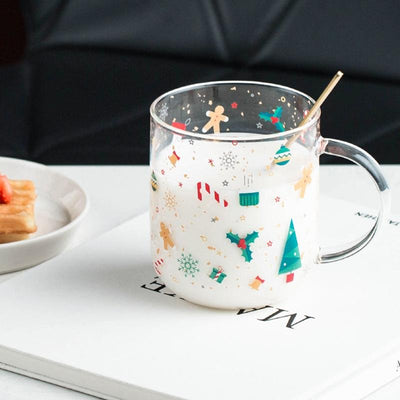 "Childlike" Christmas Glass Cup - HGHOM