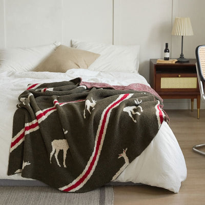 CHRISTMAS LEISURE HALF FLEECE BLANKET - HGHOM