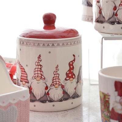 CUTE SANTA CLAUS HAND DRAWN JAR - HGHOM