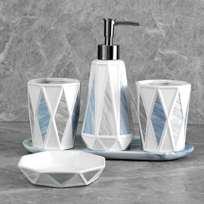 "Diamond" Bathroon Accessory Set - HGHOM