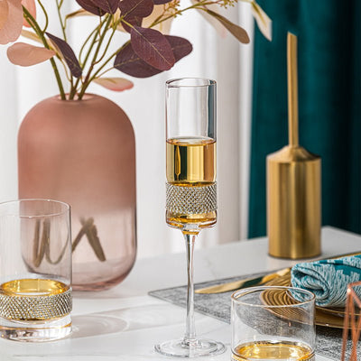 Diamond Gold Stemware - HGHOM