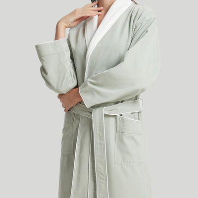 Double Fabric Absorbent Bathrobe - HGHOM