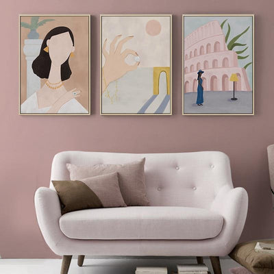 "Elegant Woman" Canvas Art Print - HGHOM