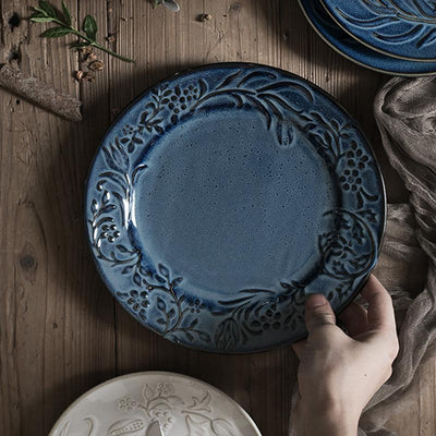 Embossed Vine Dinner Plate - HGHOM