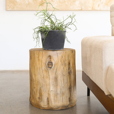 Faux Wood Light Brown Side Table【Presale】 - HGHOM