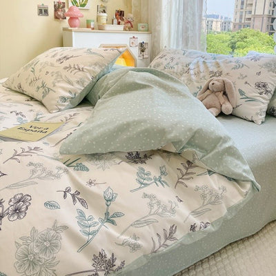 Fresh Style Cotton Bedding Four-Piece Set - HGHOM