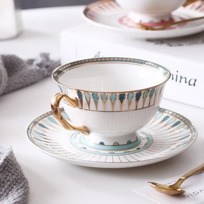 Gold Side Teacup Set - HGHOM