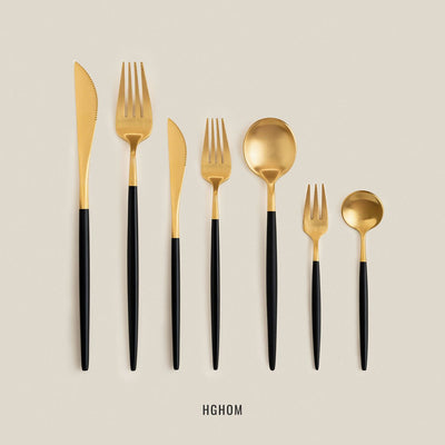 Golden Night Flatware Set - HGHOM