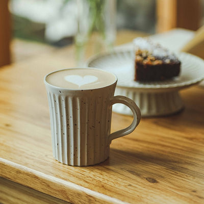 Handmade Stoneware Striped Mug - HGHOM