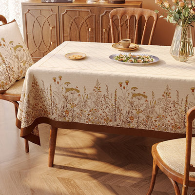 Idyllic Plant Flower Tablecloth - HGHOM