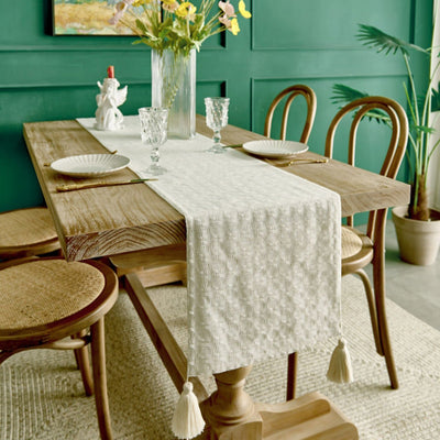 Jacquard Linen Table Runner - HGHOM