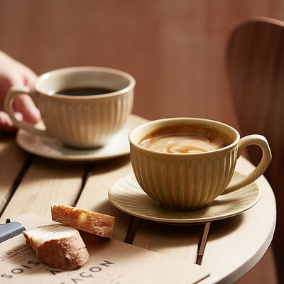 Kiln Lahua Coffee Cup and Saucer - HGHOM