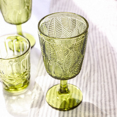 Leaf Embossed Stemware - HGHOM