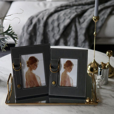 Leather Metal Buckle Photo Frame - HGHOM