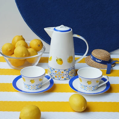 Lemon Bone China Afternoon Tea Set - HGHOM