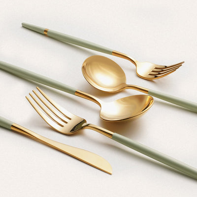 Light Green Knife And Fork Five-piece Set - HGHOM