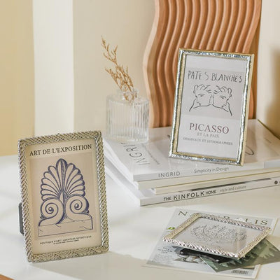 Light Luxury Silver Photo Frame Ornaments - HGHOM