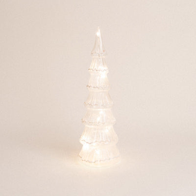 Lighted Mercury Glass Tree Decoration - HGHOM