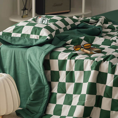 Lightweight Checkerboard Bedding Set - HGHOM