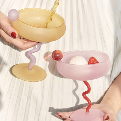 Macaron Frosted Stemware - HGHOM