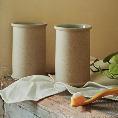 Matte Scrub Ceramic Bathroom Set - HGHOM