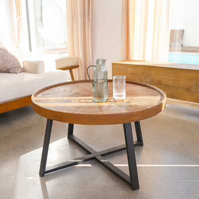 Minimalist Brown Coffee Table【Presale】 - HGHOM