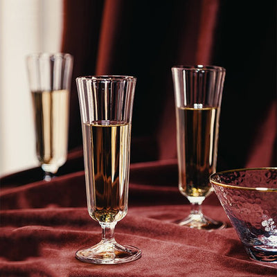 Morning Glory Champagne Stemware - HGHOM