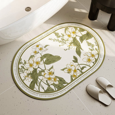 Oval Bathroom Floor Mat - HGHOM