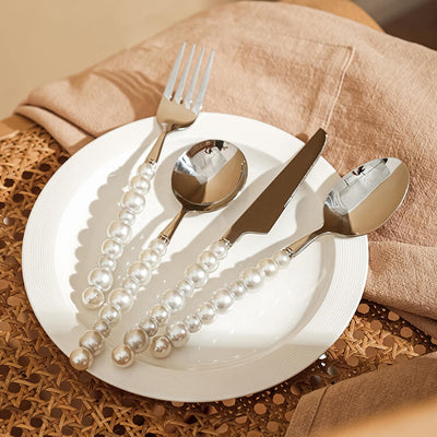 PEARL STAINLESS STEEL CUTLERY SET - HGHOM