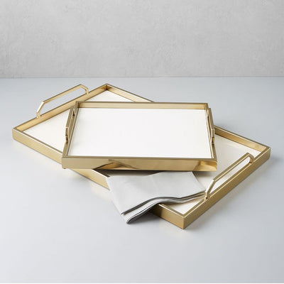 Golden Metal Border Tray - HGHOM