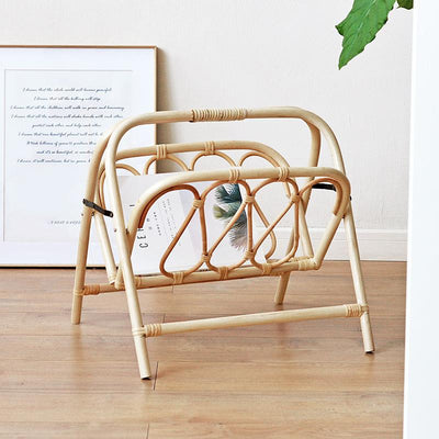 Rattan Foldable Newspaper Rack - HGHOM