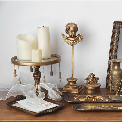 Retro Candlestick Tray Ornaments - HGHOM