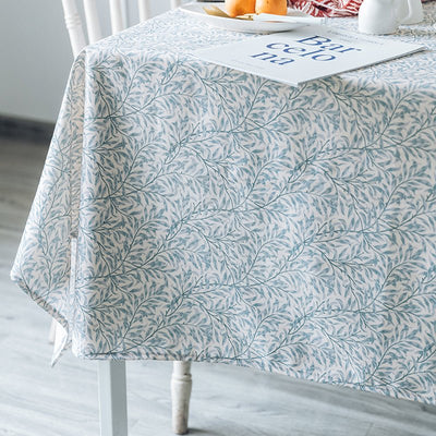 Retro Willow Leaf Waterproof Tablecloth - HGHOM