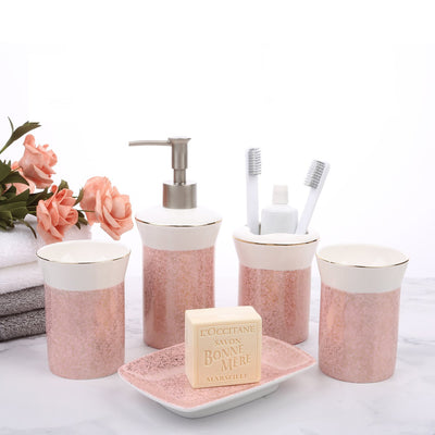 "Rhyme of rose" Bathroom Accessory Set - HGHOM