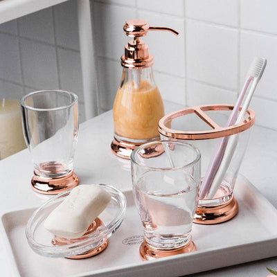 "Rose" Bathroom Accessory Set - HGHOM