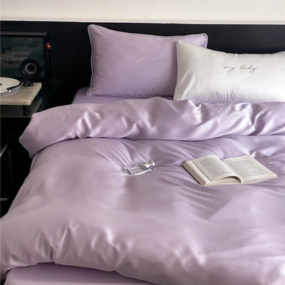 Simple 60-count Tencel Bedding Four-Piece Set - HGHOM