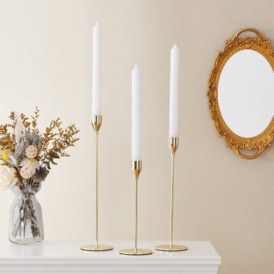 SIMPLE GOLDEN METAL CANDLE HOLDER - HGHOM