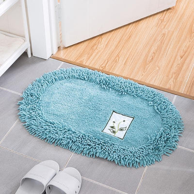 Simple Oval Bath Mat - HGHOM