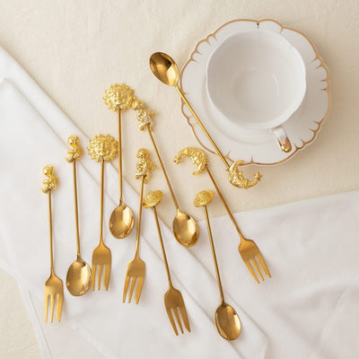 Starry Sky Dessert Spoon & Fork - HGHOM