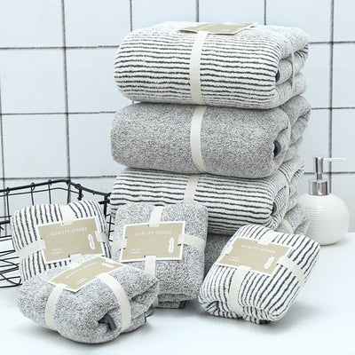 Stripe Bathtowel Set - HGHOM