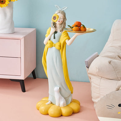 Sunflower Girl Floor Ornament - HGHOM