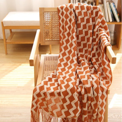 Tassel Water Ripple Blanket - HGHOM