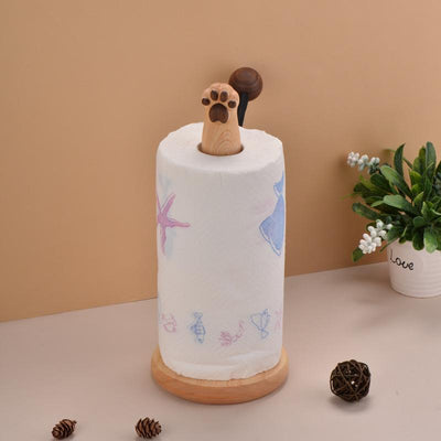 Wooden Cat Paw Tissue Holder - HGHOM