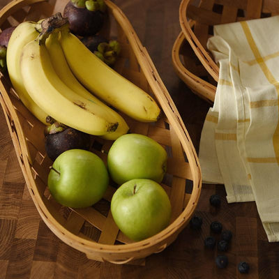 Wooden Woven Storage Basket - HGHOM